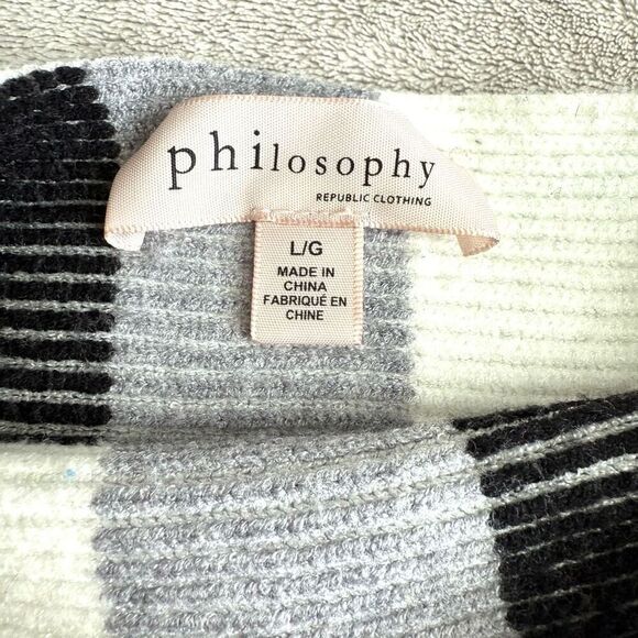 Philosophy Striped & Ribbed Sweater - Picture 7 of 15